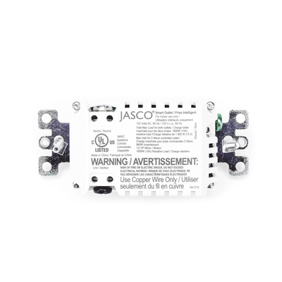 (ZWAVE) Tomacorriente con señal inalambrica Z-WAVE, compatible con HUB HC7, C8, puede ser un panel de alarma L5210, L7000 con Total Connect y Alarm.Co