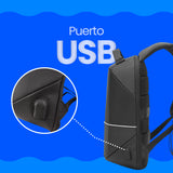 Vorago BP-401 mochila Negro Espuma de etil vinil acetato (EVA), Poliéster, Deporte, Compartimento del portátil