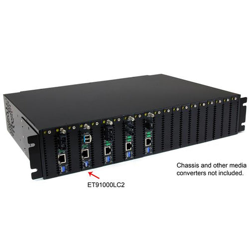 StarTech.com Conversor de Medios Gigabit a Fibra Multimodo Modo 1000Mbps LC 550m Convertidores de red 2000 Mbit/s 1000Ba