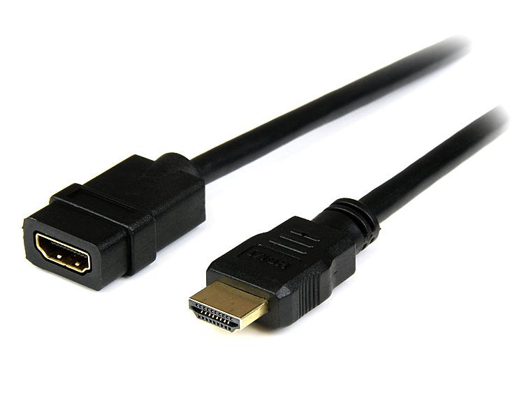 StarTech.com Cable de 2m Extensor HDMI - Cable HDMI Macho a Hembra - Cable Alargador HDMI 4K - Cable HDMI con Ethernet UHD 4K 30Hz Macho a Hembra - Cable HDMI 1.4 de Alta Velocidad Cable 2 m HDMI tipo A (Estándar) HDMI tipo A (Estándar) Macho