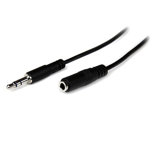 StarTech.com Cable de 2m de Extensión Alargador de Auriculares Mini-Jack 3,5mm Estéreo Macho a Hembra - Delgado Cables d