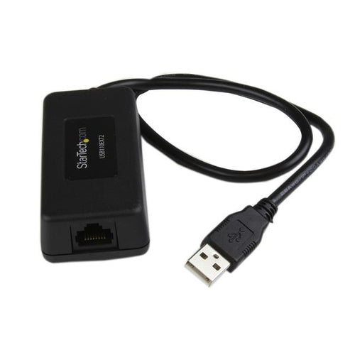 StarTech.com Extensor 1 puerto USB 1.1 por cable Ethernet Cat5 Cat6 UTP RJ45 40m de alcance rango Ampliadores de red Tra