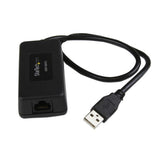 StarTech.com Extensor 1 puerto USB 1.1 por cable Ethernet Cat5 Cat6 UTP RJ45 40m de alcance rango Ampliadores de red Tra