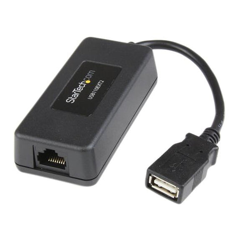 StarTech.com Extensor 1 puerto USB 1.1 por cable Ethernet Cat5 Cat6 UTP RJ45 40m de alcance rango Ampliadores de red Tra