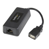 StarTech.com Extensor 1 puerto USB 1.1 por cable Ethernet Cat5 Cat6 UTP RJ45 40m de alcance rango Ampliadores de red Tra