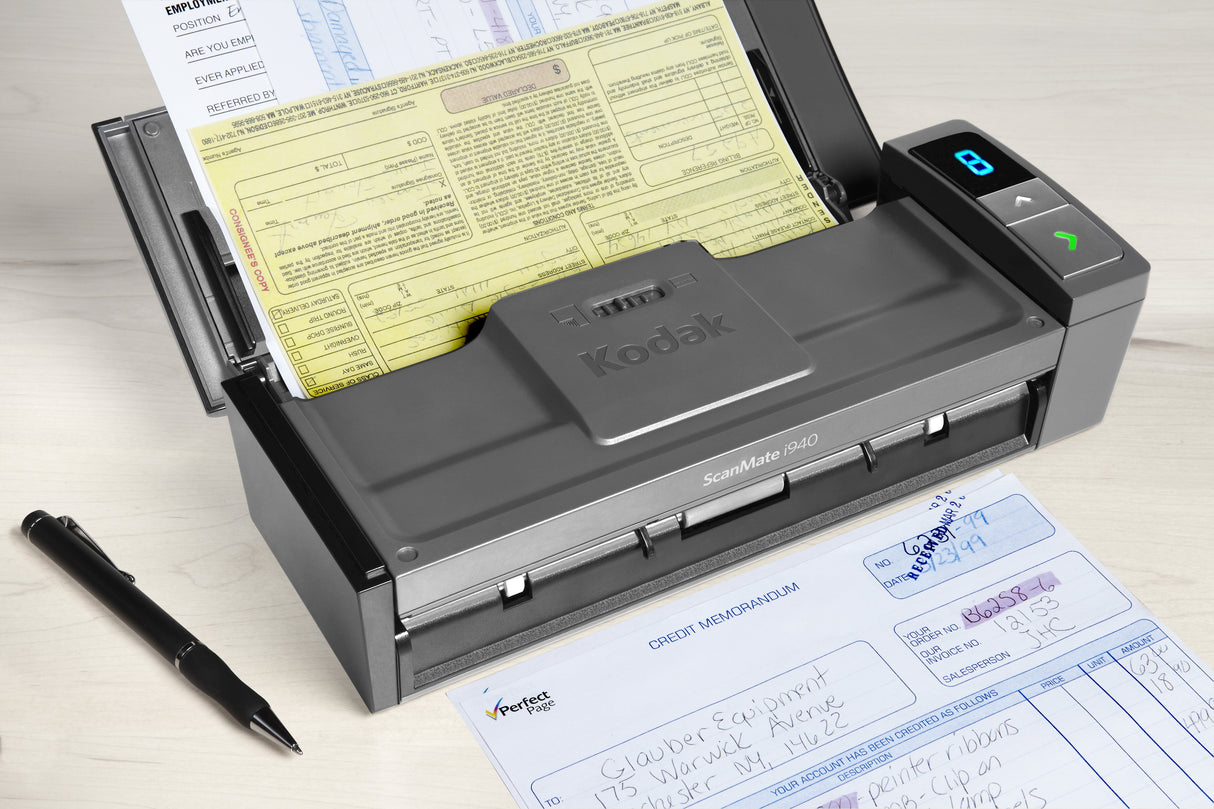 Kodak ScanMate i940 Escáner con alimentador automático de documentos (ADF) 600 x 600 DPI A4 Negro, Gris