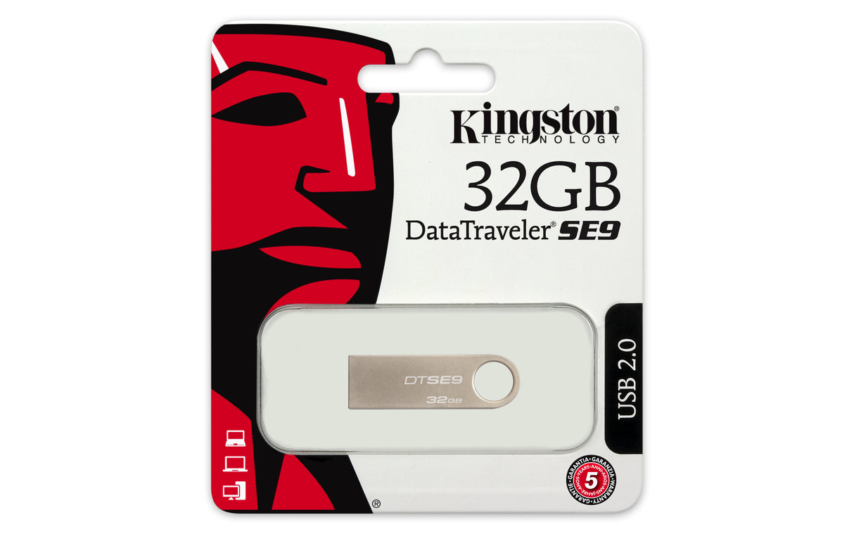 Kingston Technology DataTraveler SE9 32GB Memoria Flash 32 GB USB tipo A 2.0 Si