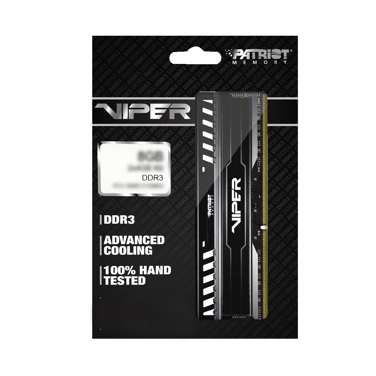 Patriot Memory 8GB, DDR3, 1600 módulo de memoria 240-pin DIMM, 1600 MHz