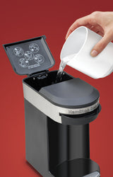 Hamilton Beach Personal Cup Cafetera de cápsulas, Negro, Blanco, 49970-MX