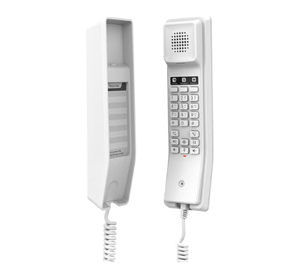 GHP610W, Teléfono Hotelero IP Blanco, WiFi, 2 cuentas SIP 2 líneas, GDMS, no soporta PoE