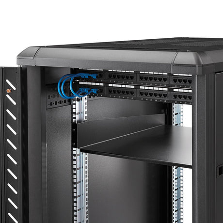 StarTech.com Estante Bandeja 2U 22in (558,8mm) de Profundidad Fija para Armario Rack Universal de Servidores - de Acero 