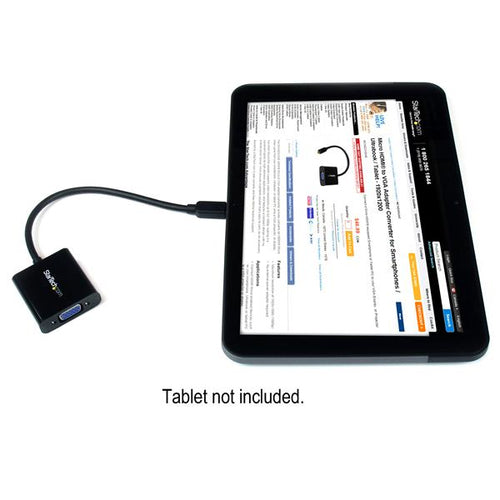 StarTech.com Adaptador Conversor Micro HDMI a VGA para Smartphones / Ultrabooks / Tabletas - 1920x1080 Adaptadores de ca