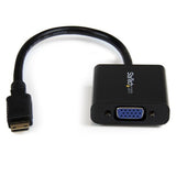StarTech.com Adaptador Conversor Mini HDMI a VGA para Cámara Fotográfica Digital / Videocámara - 1920x1080 Adaptadores d