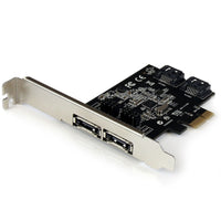 StarTech.com Tarjeta Adaptadora Controladora PCI Express PCIe 2 Puertos eSATA 2 Puertos SATA - SATA III - 6Gbps Tarjetas