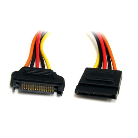 StarTech.com Cable de 30cm de Extensión de Alimentación Corriente SATA - 15 pines Cable 0,305 m SATA de 15 pines SATA de 15 pines Macho