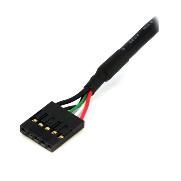 StarTech.com Cable Extensor 60cm IDC 5 pines Conexión a Placa Base Madre - USB 0,6m - Hembra a Hembr