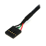 StarTech.com Cable Extensor 60cm IDC 5 pines Conexión a Placa Base Madre - USB 0,6m - Hembra a Hembr