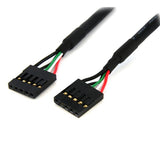 StarTech.com Cable Extensor 60cm IDC 5 pines Conexión a Placa Base Madre - USB 0,6m - Hembra a Hembr