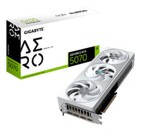 GIGABYTE GeForce RTX 5070 AERO OC 12G Tarjeta Gráfica - 12GB GDDR7, 192 bits, PCI-E 5.0, 2625 MHz Core Clock, 3 x DP 2.1a, 1 x HDMI 2.1b, NVIDIA DLSS 4, GV-N5070AERO OC-12GD tarjetas gráficas Si 6144 NVIDIA GeForce RTX 5070
