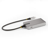 StarTech.com Hub Ladrón USB-C de 4 Puertos con Modo Alt de DP para USB-C y Salida de Vídeo de 4K 60Hz - 3x USB-A - 1x US