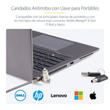 StarTech.com Paquete de 25 Candados Universales Noble/Noble Wedge&amp;reg;/K-Slot con Llave para Portátil - Cables de Se