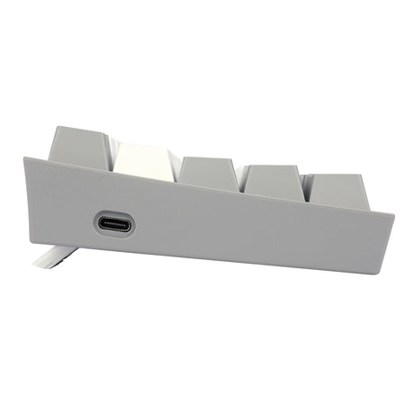 REDRAGON K616-RGB WG FIZZ PRO WHITE/GREY, Teclado mecanico 60%, multi-conexión