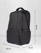 TechZone TZLBP05 mochila City backpack Negro Poliéster, Urbano, Unisex, Compartimento del portátil