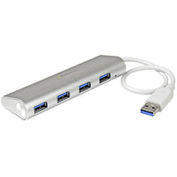 StarTech.com Hub Ladrón USB 3.0 de 4 Puertos - Hub Concentrador USB-A - Alimentado por el Bus - 5Gbps - Hub USB Portátil