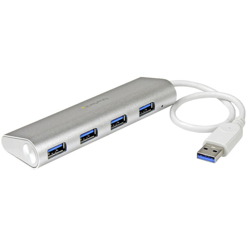 StarTech.com Hub Ladrón USB 3.0 de 4 Puertos - Hub Concentrador USB-A - Alimentado por el Bus - 5Gbps - Hub USB Portátil