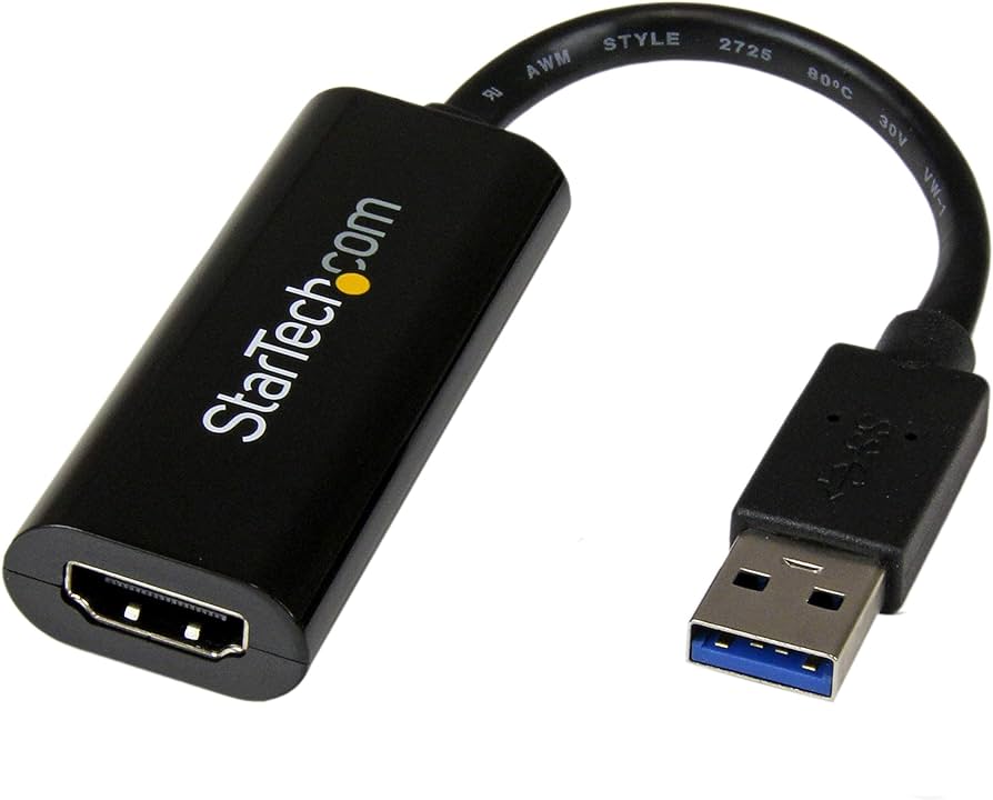 Manhattan Convertidor de Video USB 3.0 a HDMI 60cm, 4K, Macho a Hembra