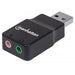152754 - Manhattan Adaptador de Sonido Estéreo USB de Alta Velocidad Cable USB-A 2 x 3.5 mm Macho Hembra