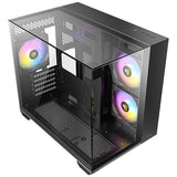 Antec CX600M Trio ARGB Mini Tower Negro, Transparente, ITX, Micro-ITX, Vidrio