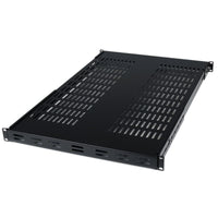 StarTech.com Estante Bandeja Fijo para Gabinete Rack de Servidores con Profundidad Ajustable Rack Estantería ajustable Negro 80 kg 1U