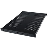 StarTech.com Estante Bandeja Fijo para Gabinete Rack de Servidores con Profundidad Ajustable Rack Estantería ajustable Negro 80 kg 1U