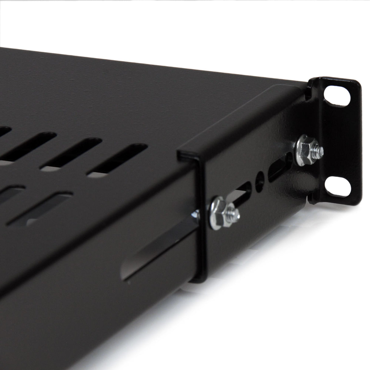 StarTech.com Estante Bandeja Fijo para Gabinete Rack de Servidores con Profundidad Ajustable Rack Estantería ajustable Negro 80 kg 1U