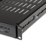 StarTech.com Estante Bandeja Fijo para Gabinete Rack de Servidores con Profundidad Ajustable Rack Estantería ajustable Negro 80 kg 1U