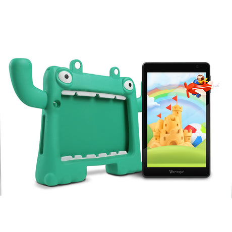 Vorago TABLET PAD-8-KIDS 8 PULGADAS ANDROID 13 QUADCORE 4GB 64GB IPS 2MP 5MP WIFI BT GMS FUNDA VERDE -, 2 GHz, RockChip,