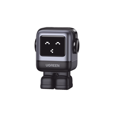 Cargador Mini GaNRobot 30W serie UNO | 1 USB-C de Carga Rápida | Tecnología GaN II | Multiprotocolo PD/QC/SCP/FCA | Carga Inteligente | Pantalla LED |