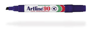 Artline EK-90N marcador permanente Negro, Blanco, Polipropileno (PP) | Marcadores permanentes