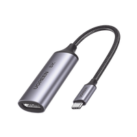 Ugreen 15575 cambiador de género para cable USB C DisplayPort Gris
