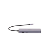 HUB USB-C (Docking Revodok) 6 en 1 | 3 Puertos USB-A 3.0 (5 Gbps) | USB-C PD 100W | HDMI 4K@30Hz | Entrada 1 RJ45 (Gigabit Ethernet) | Chip de Última Generación | Potente Disipación de Calor |  Caja de Aluminio.