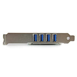 StarTech.com Tarjeta Adaptador PCI Express PCI-E USB 3.0 con UASP de 4 Puertos - Alimentación SATA tarjetas y adaptadores de interfaz PCIe USB 3.2 Gen 1 (3.1 Gen 1) PCIe 2.0 4