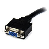 StarTech.com Adaptador Conversor de 20cm DVI-I a VGA - DVI-I Macho - HD15 Hembra - Cable Convertidor Negro Cable Níquel 0,203 m DVI-I VGA