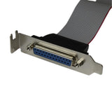 StarTech.com Adaptador de 40cm Header Cabezal Bracket Paralelo Perfil Bajo DB25 a IDC26 Pines Placa Base Cable DB-25 25 pin D-Sub IDC 26 pin Motherboard Header Hembra Hembra