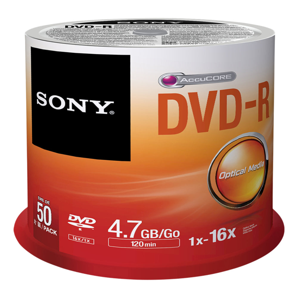Sony 50DMR47SP dvds en blanco 4,7 GB DVD-R 120 mm 50 pieza(s)