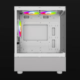 Ocelot Gaming GLASS EW7 gabinete de computadora Blanco, ITX, Micro ATX, Aluminio
