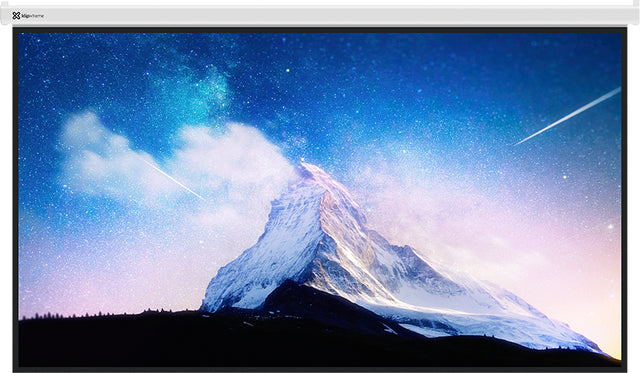 Klip Xtreme KPS-313 pantalla de proyección 2.54 m (100") 16:9, Manual, 126 cm, Blanco