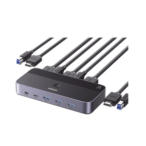 Ugreen Conmutador KVM HDMI / 4K@60Hz HDR / 2 Entradas 1 Salida 15707