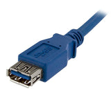 StarTech.com Cable 1m Extensión Alargador USB 3.0 SuperSpeed - Macho a Hembra USB A - Extensor - Azul Cable USB 3.2 Gen 1 (3.1 Gen 1) USB A USB A Macho
