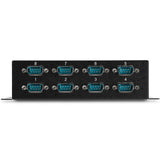 StarTech.com Adaptador Hub Concentrador USB a 8 Puertos Serie RS232 Industrial Montaje en Pared Riel DIN hubs de interfaz USB 2.0 Type-B De serie 8 8